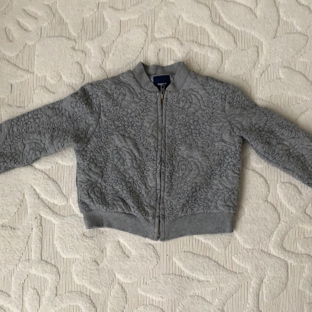 Like New Girls Gap Kids Quilted Jacket Gray Size S